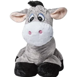 Peluche âne gonflable gris h. 60 cm