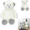 Peluche ours gris et blanc 36x24xH90cm