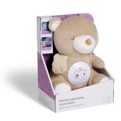 Peluche ours lumineux et sonore 24,5x17xH24,5cm