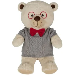 Peluche ours polyester beige H50cm