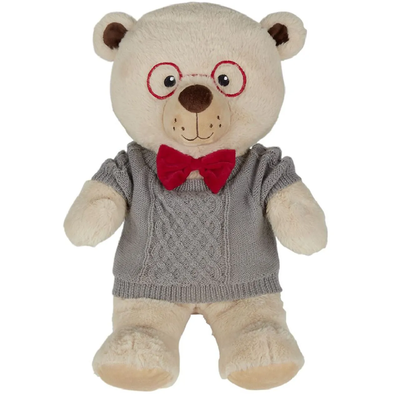Peluche ours polyester beige H50cm