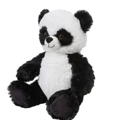 Peluche panda assis noir et blanc