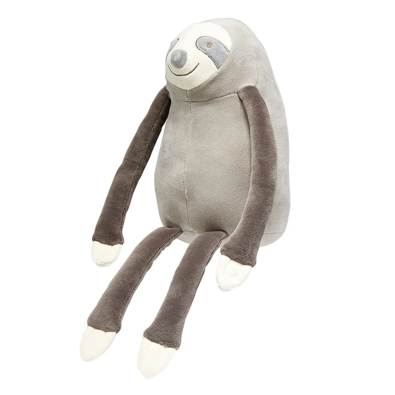 Peluche paresseux douceur gris et beige