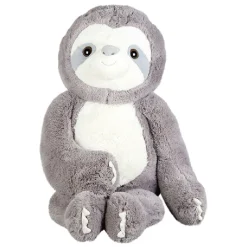 Peluche paresseux marron et beige H100 cm