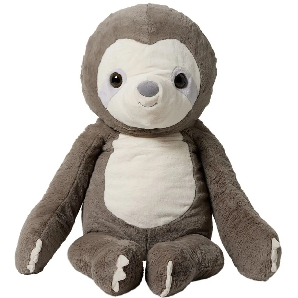 Peluche paresseux marron et beige H100 cm