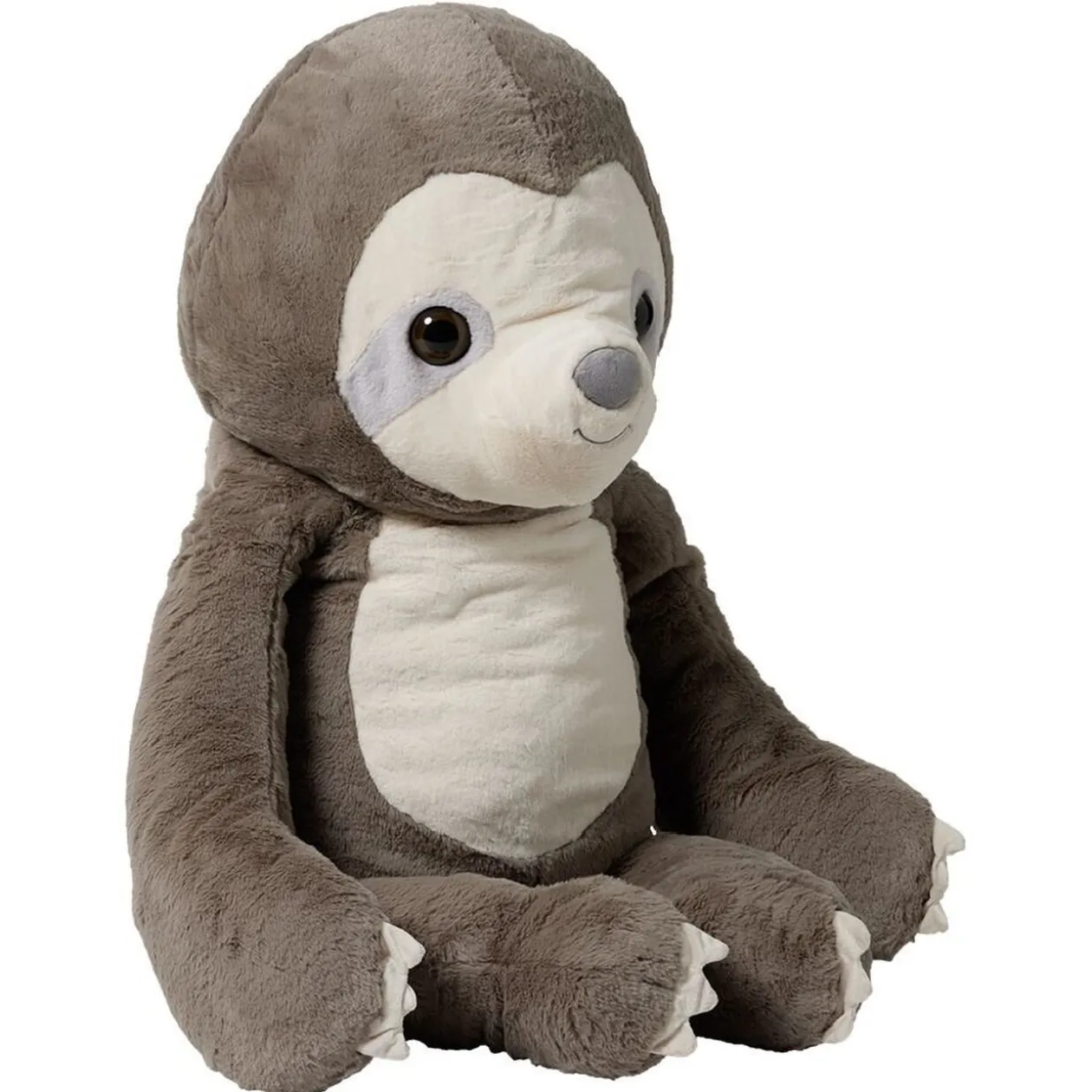 Peluche paresseux marron et beige H100 cm
