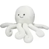 Peluche pieuvre blanche Ø30xH15cm