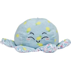 Peluche pieuvre réversible émotion 18 cm