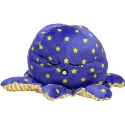 Peluche pieuvre réversible émotion 18 cm