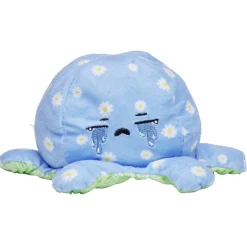 Peluche pieuvre réversible émotion 18 cm