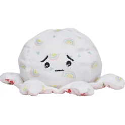 Peluche pieuvre réversible émotion 18 cm