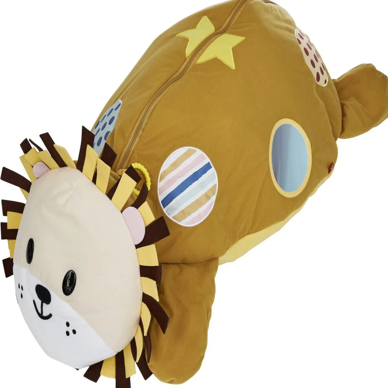 Peluche piscine à balles Lion L.100x59xH.32 cm + 20 boules multicolore