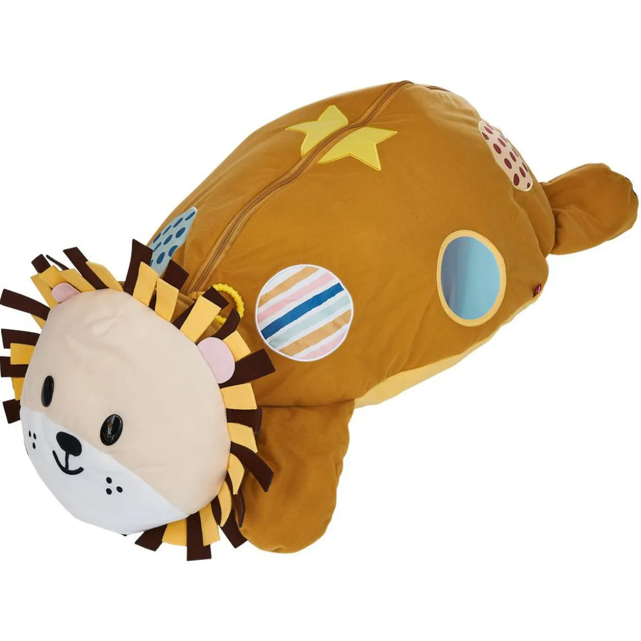 Peluche piscine à balles Lion L.100x59xH.32 cm + 20 boules multicolore
