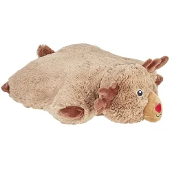 Peluche pliable coussin renne
