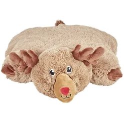 Peluche pliable coussin renne