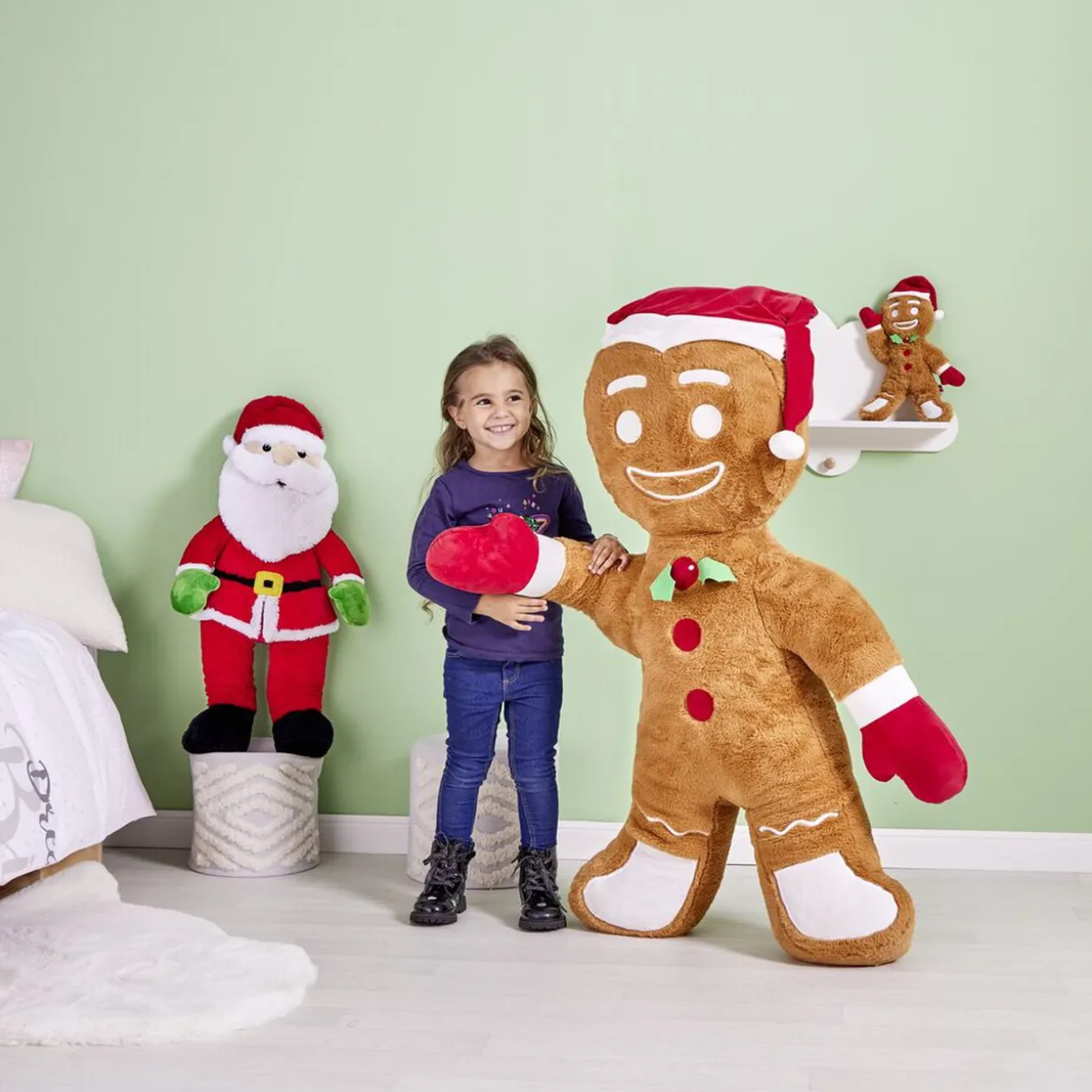 Peluche Père-Noël 80cm