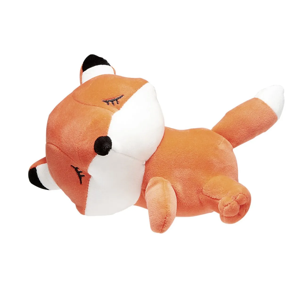Peluche renard douceur orange et blanc