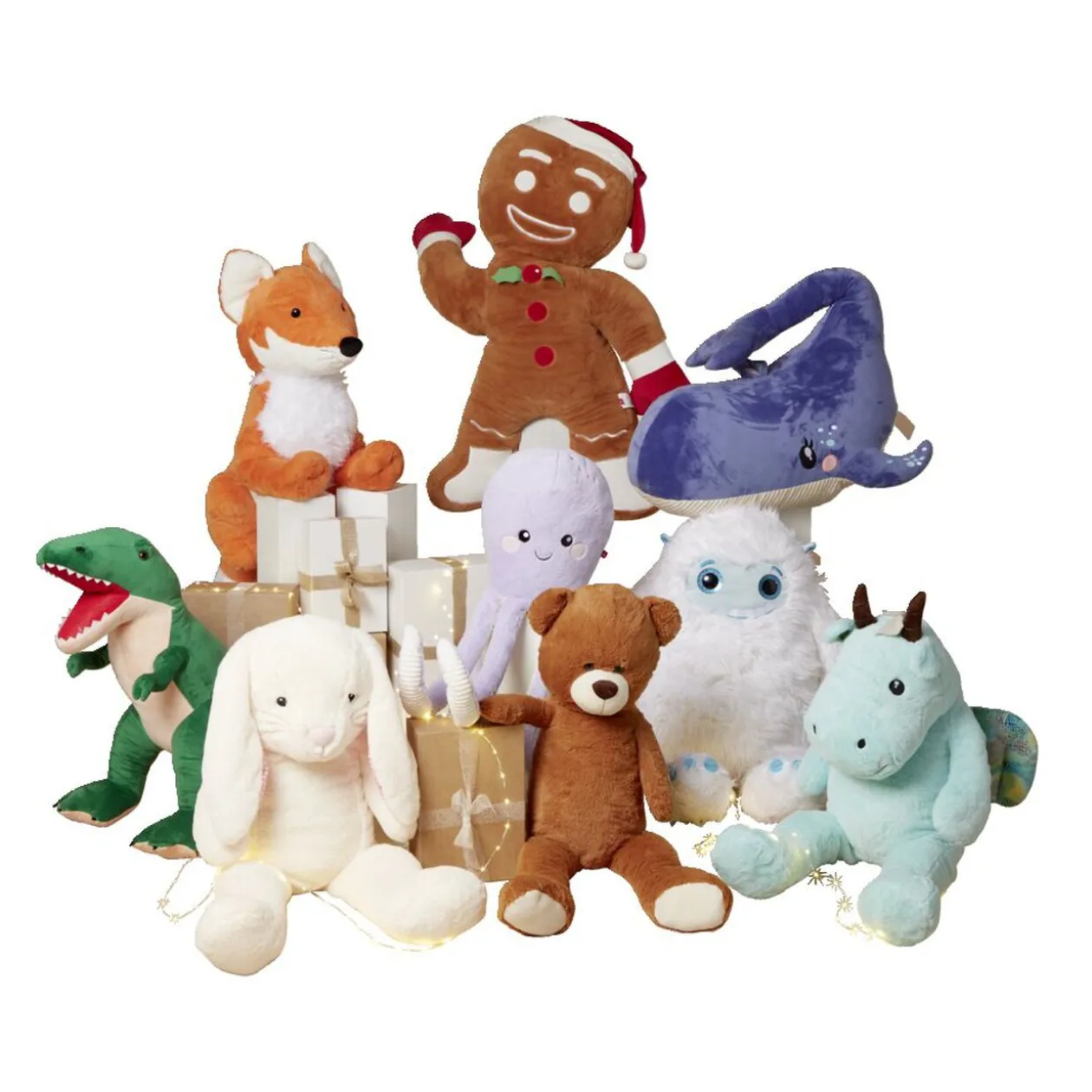 Peluche renard roux H100cm