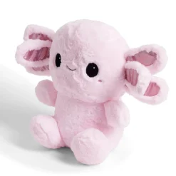 Peluche salamandre L35cm polyester rose