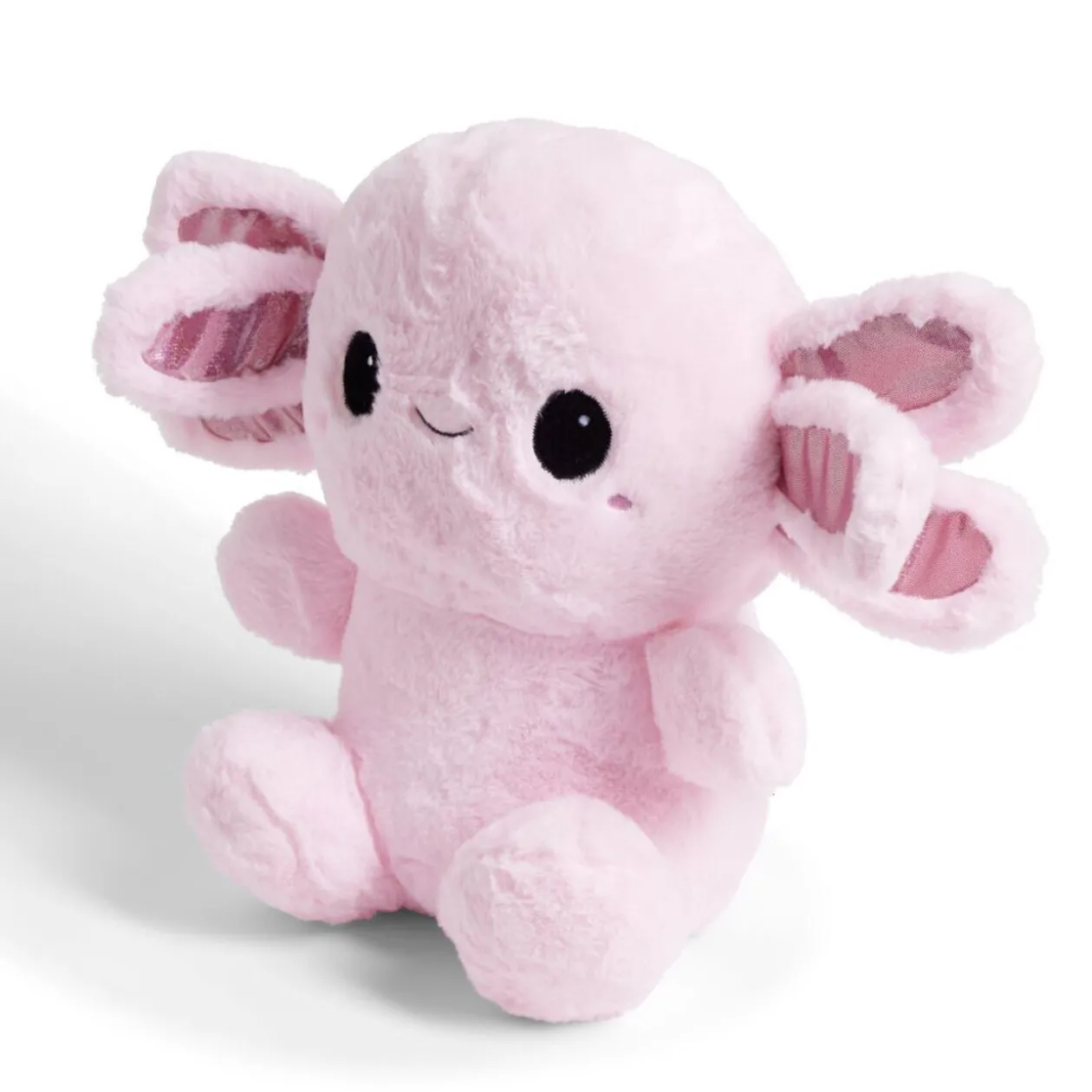 Peluche salamandre L35cm polyester rose