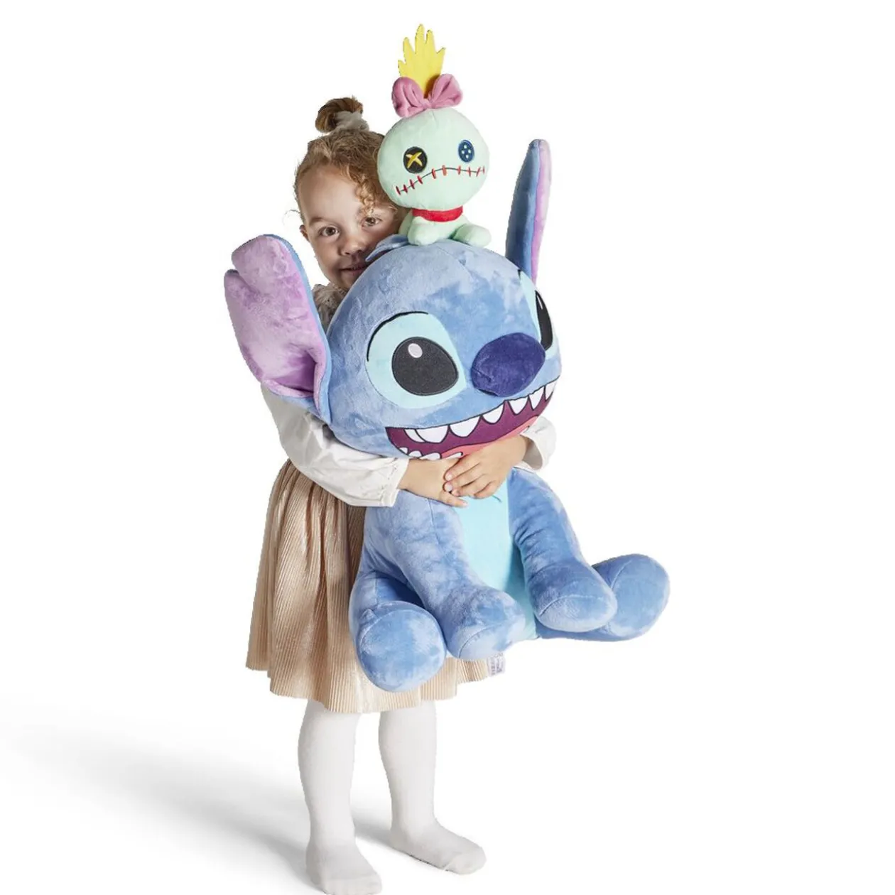 Peluche Stitch avec Scrump polyester H50cm
