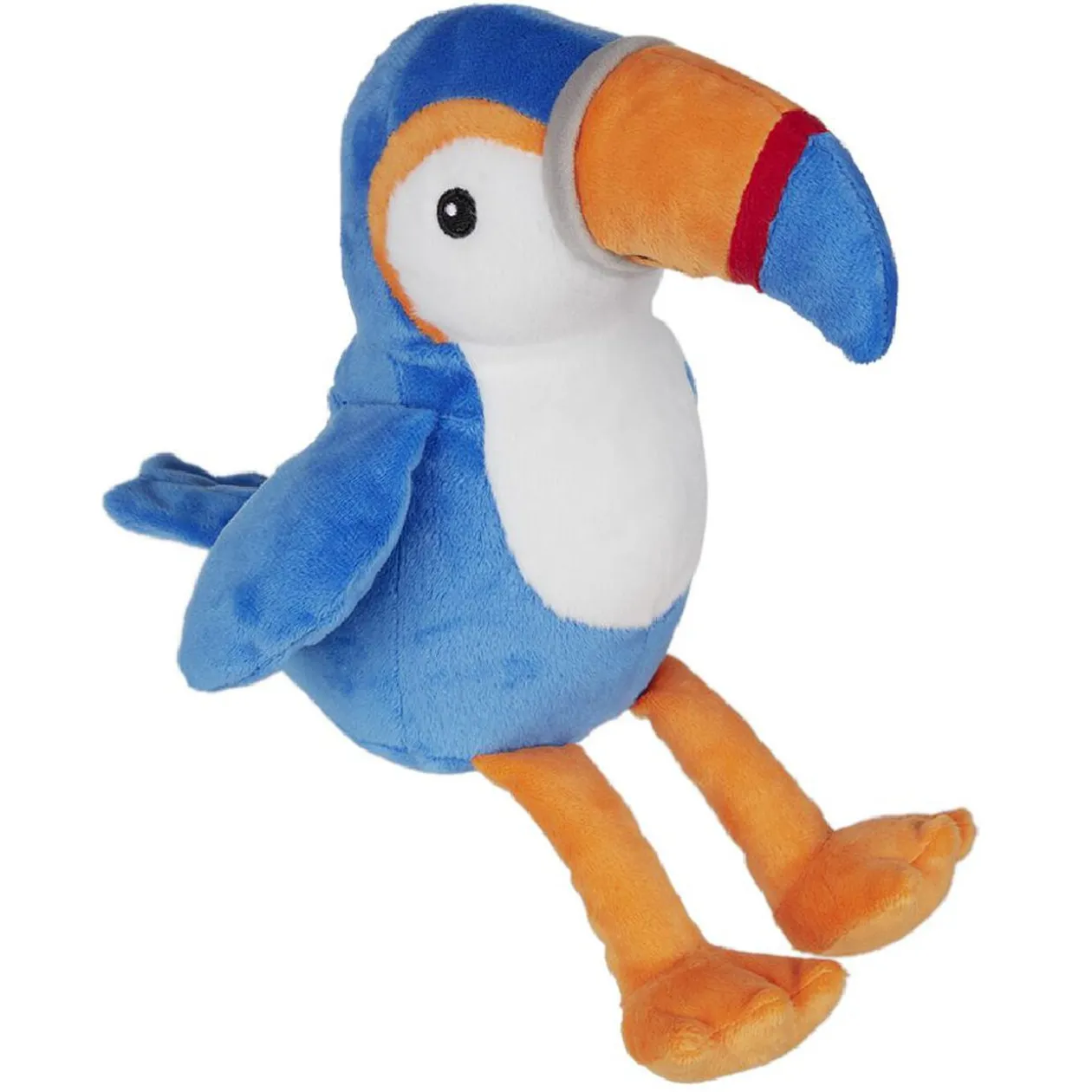 Peluche toucan bleu 10x20cm