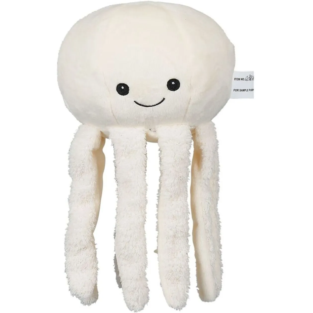Peluche veilleuse pieuvre lumineuse blanche Ø20xH17cm