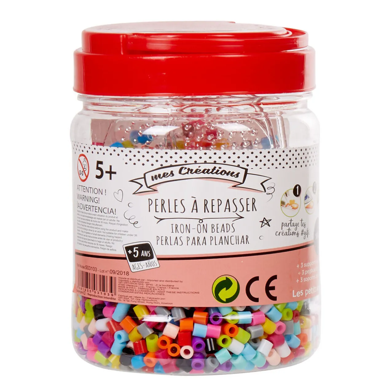 Perles à repasser 3000 pièces et 3 plaques