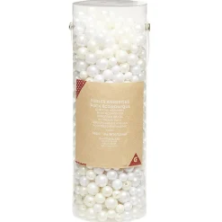 Perles en plastique abs nacré blanc