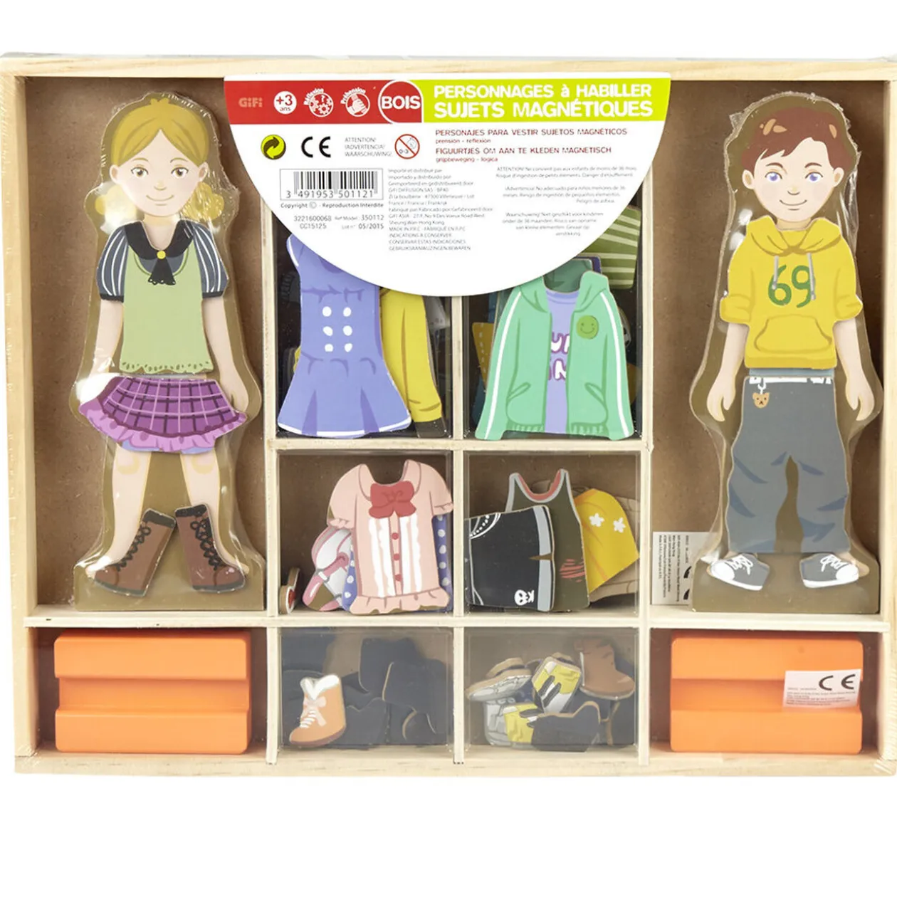 Personnages en bois à habiller