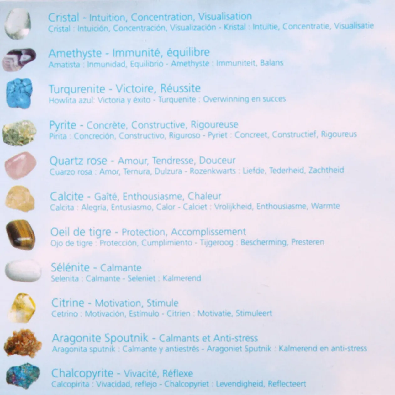 Pierre minérale naturelle x5