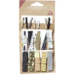 Pince à linge bois avec motif x19