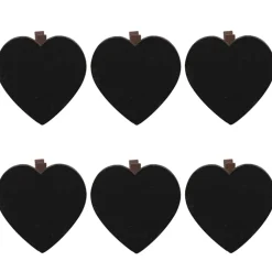 Pince ardoise coeur chocolat x6