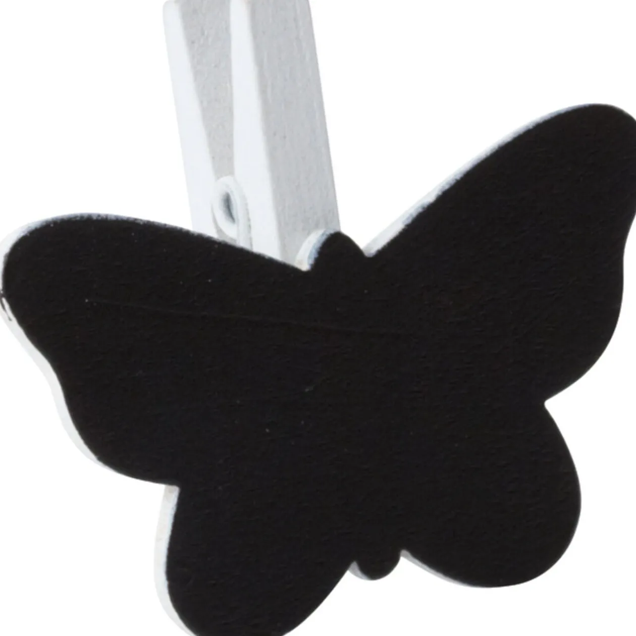 Pince ardoise papillon blanc x6