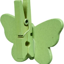 Pince ardoise papillon vert x6