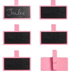 Pince ardoise rose x6