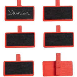 Pince ardoise rouge x6