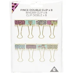 Pince double clip design tigre x8