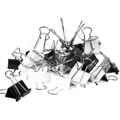 Pince double clip métal blanc L32mm x24