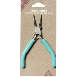 Pince ronde en métal bleu