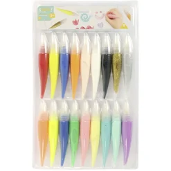 Pinceau x18 avec peinture intégrée