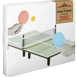 Ping pong de bureau filet et raquettes x2