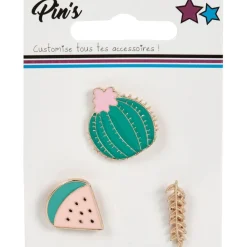 Pin's métal design forme fantaisie x3
