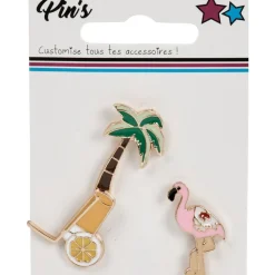 Pin's métal design forme fantaisie x3
