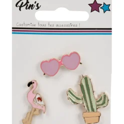 Pin's métal design forme fantaisie x3