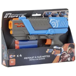Pistolet + 4 fléchettes en mousse