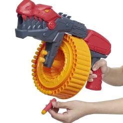 Pistolet dinosaure chargeur 40 fléchettes