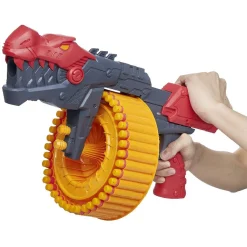 Pistolet dinosaure chargeur 40 fléchettes