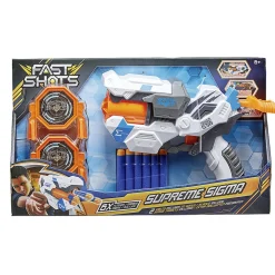 Pistolet Supreme Sigma 6 fléchettes en mousse et 2 cibles