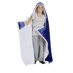 Plaid sweat enfant à capuche intérieur sherpa blanc - 2 modèles